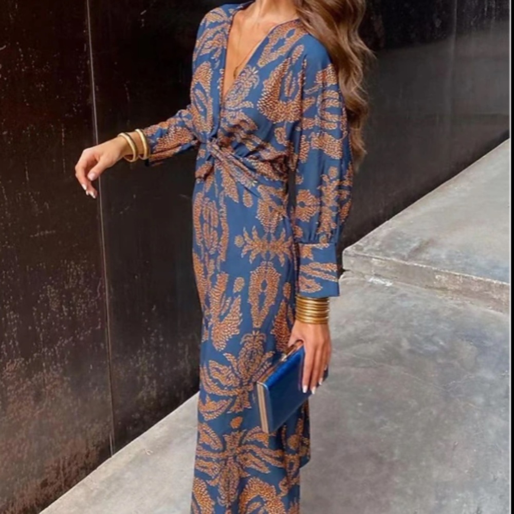 Midi Dress -  Blue - Size 8